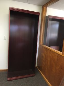 Bookcases with shelves