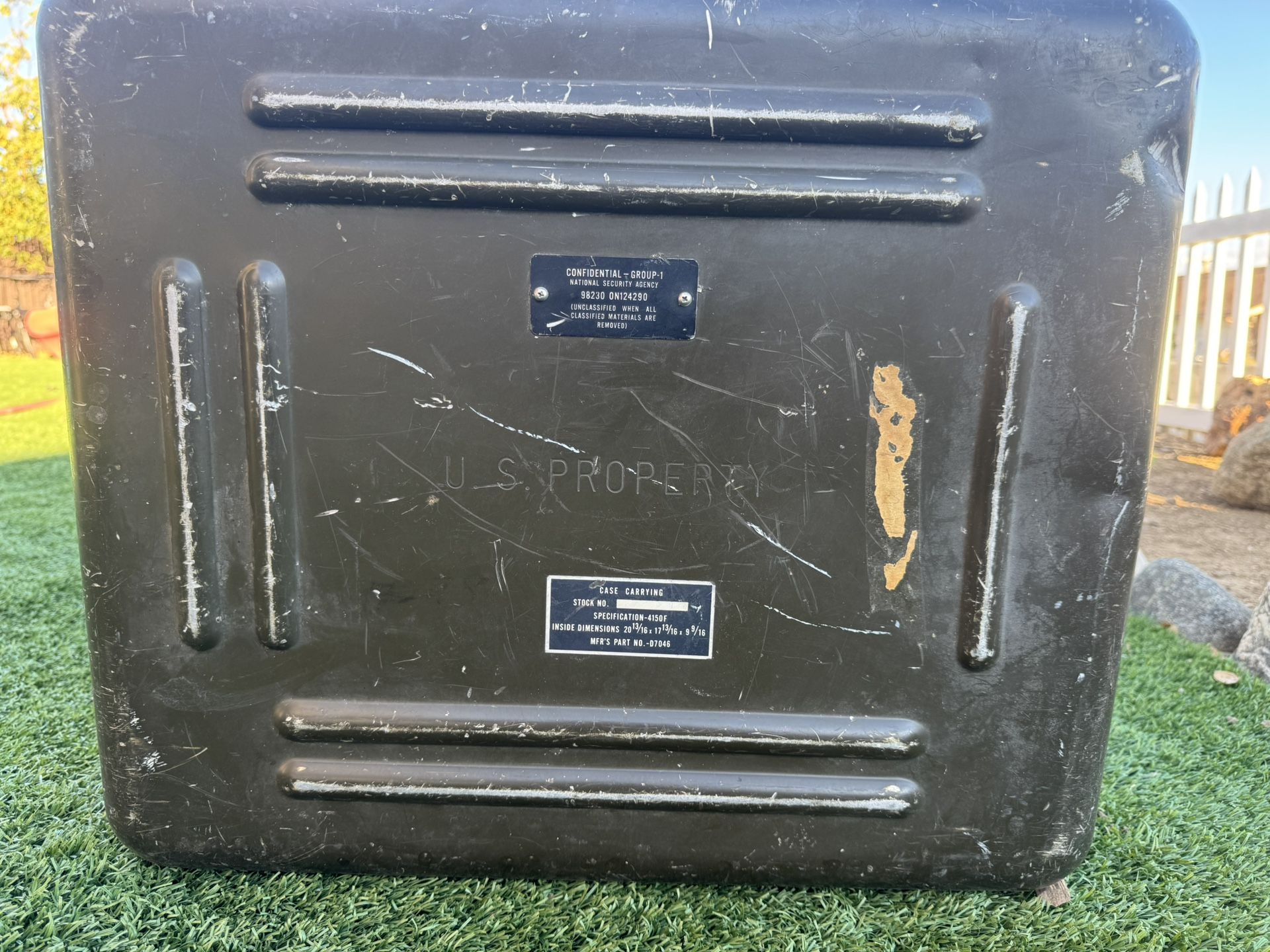 Authentic U.S. Military Hard Case – Pressure Sealed Storage / Equipment Transport
