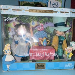 Alice & The Mad Hatter Mini Barbie Dolls 