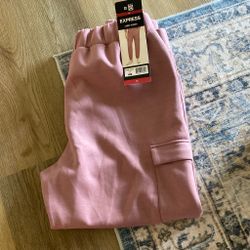 Express Cargo Jogger Pants XL Pink
