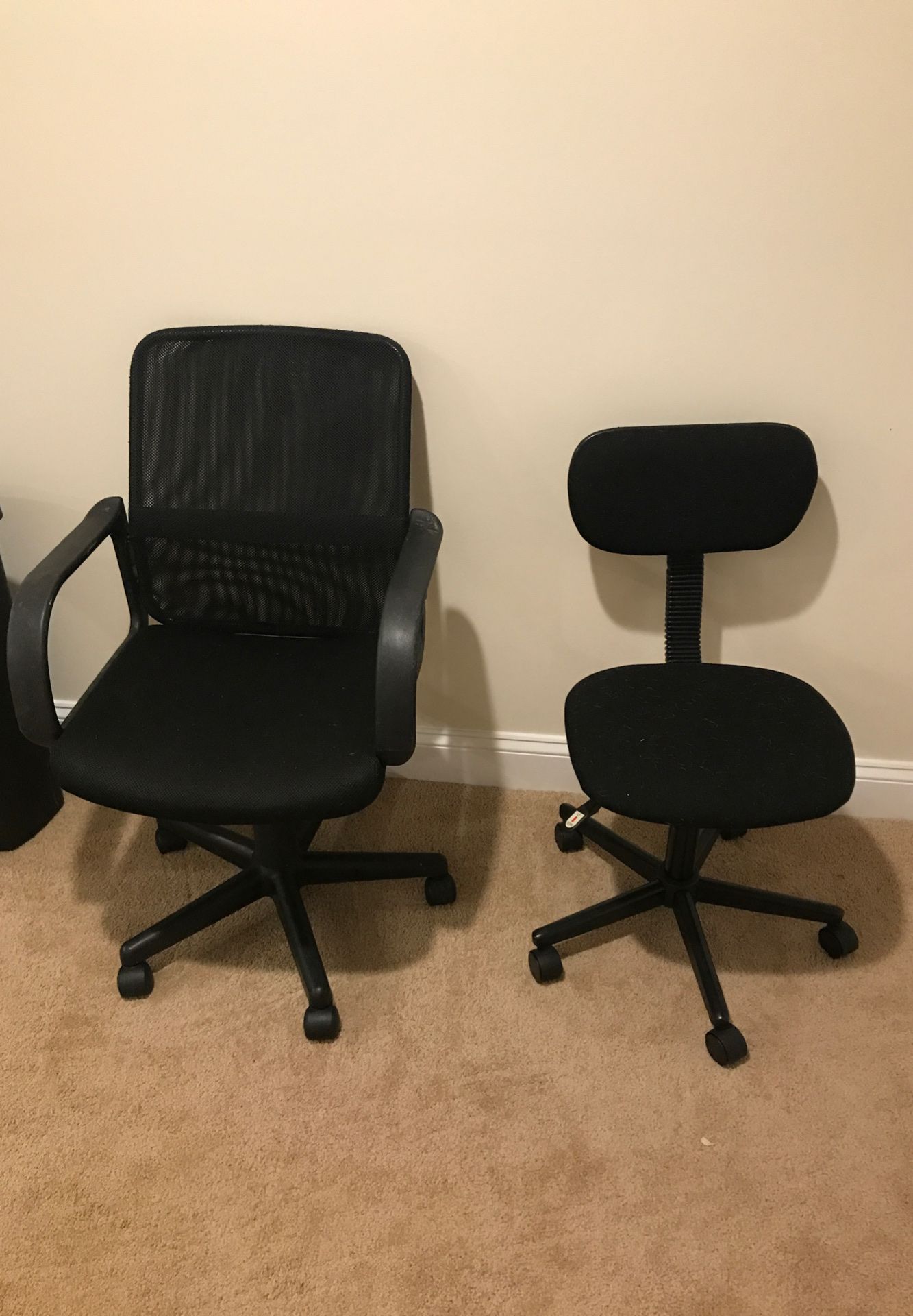 2 office desk chairs