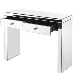 Elegant Decor Contemporary Living Room Wooden Console Table Clear 39" Lx14 Wx30 H