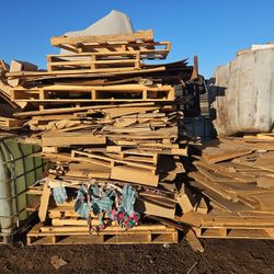 Free Wood And Cardboard.