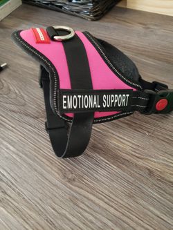 Xs Emotional Support Dog Pet Harness Pink