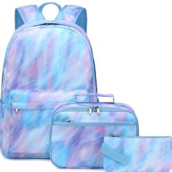 3 In 1 Backpack Set, Includes Backpack, Lunch Box And Pencil Pouch