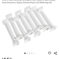 8 Pcs Roman Pillar Cake Stand Ceremony Fondant Cakes Roman Column Cake Weddirıg Centerpiece Cake Supports Cake Display Stand Presentoir Gateau Pelmets