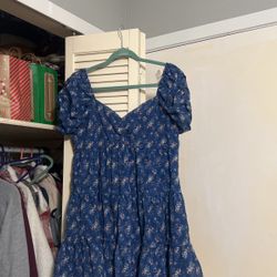 Blue Floral Dress