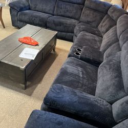 Triple Reclining Electric Sectional 