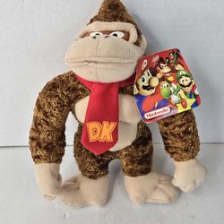 Vintage 2001 Nintendo Donkey Kong Promo 8.5" Plush Doll Figure Kellytoy With Tag