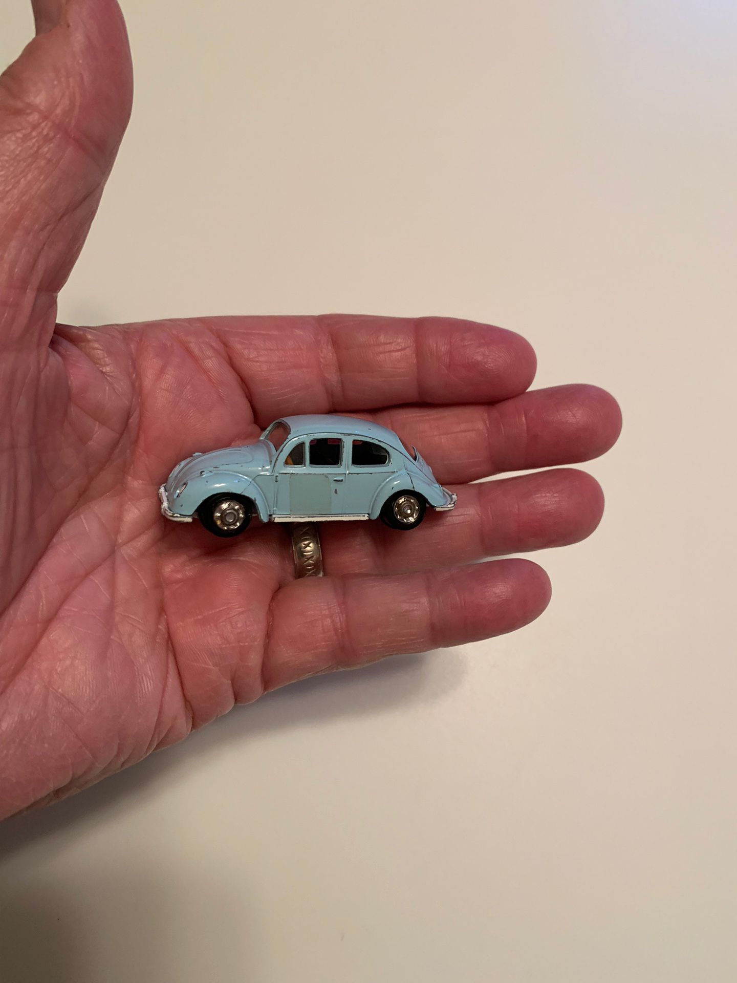 Vintage PLAYART Miniature (2 1/2”) VOLKSWAGEN BUG @ 1:64 Scale Made in Hong Kong