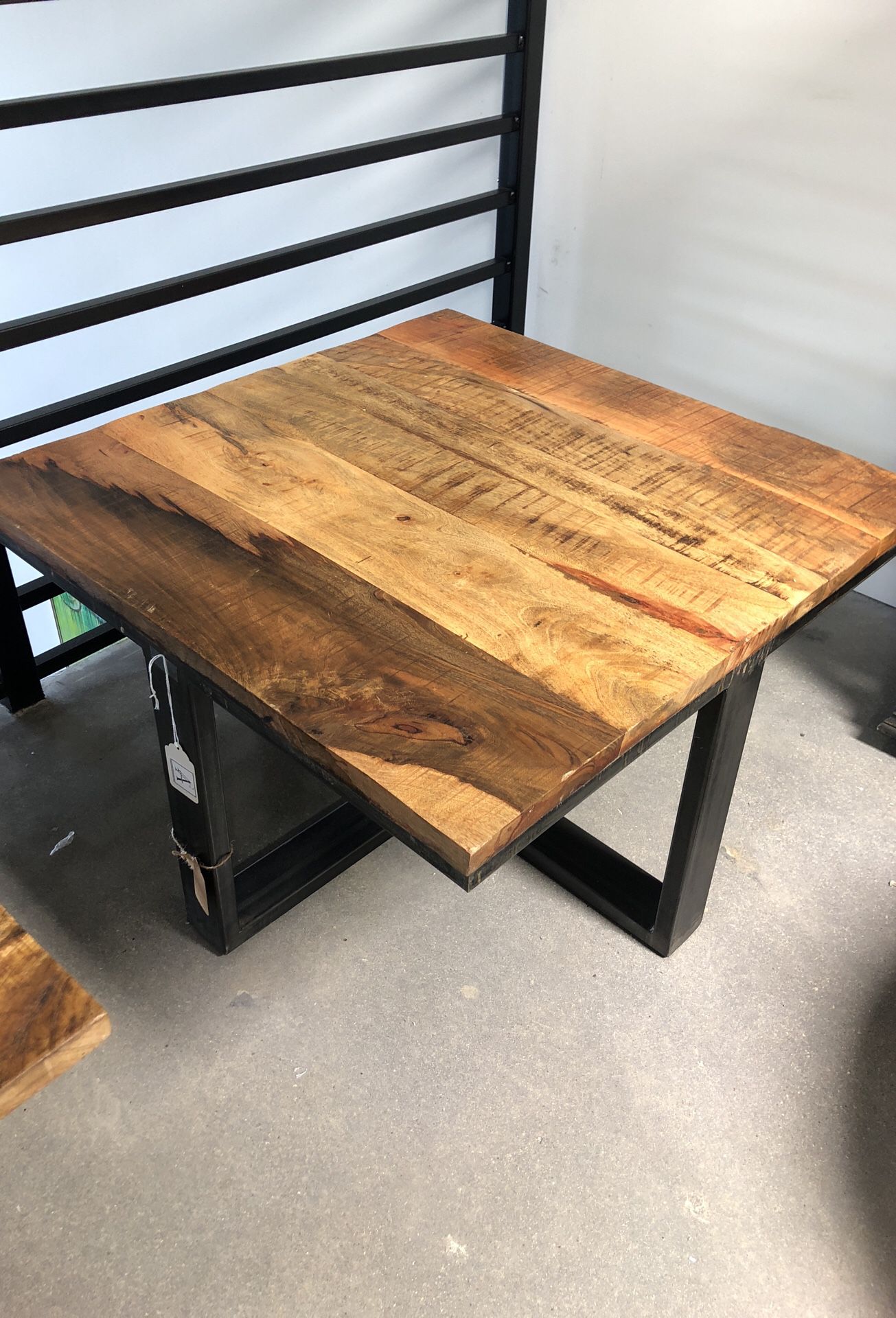 NEW bohemian rustic coffee table - 32” x 32” x 18”a