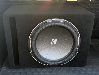 Kicker CompQ Subwoofer in Ported Box