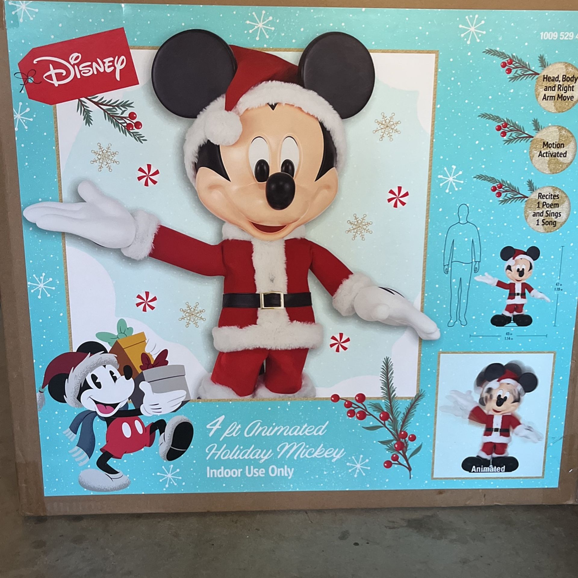 4 Ft. Animated Holiday Mickey Mouse Home Depot