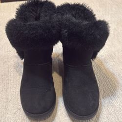 Juicy Couture Black King Suede Boots Women's Size 5.5