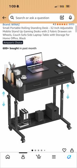 Portable Rolling Standing Desk