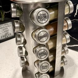 Spice organizer comes with spices