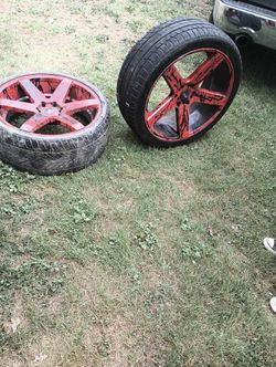 Chevy Silverado Rims 24' 6 Lug $600 Obo