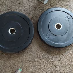 45 Pound Olympic Bumper Plates 
