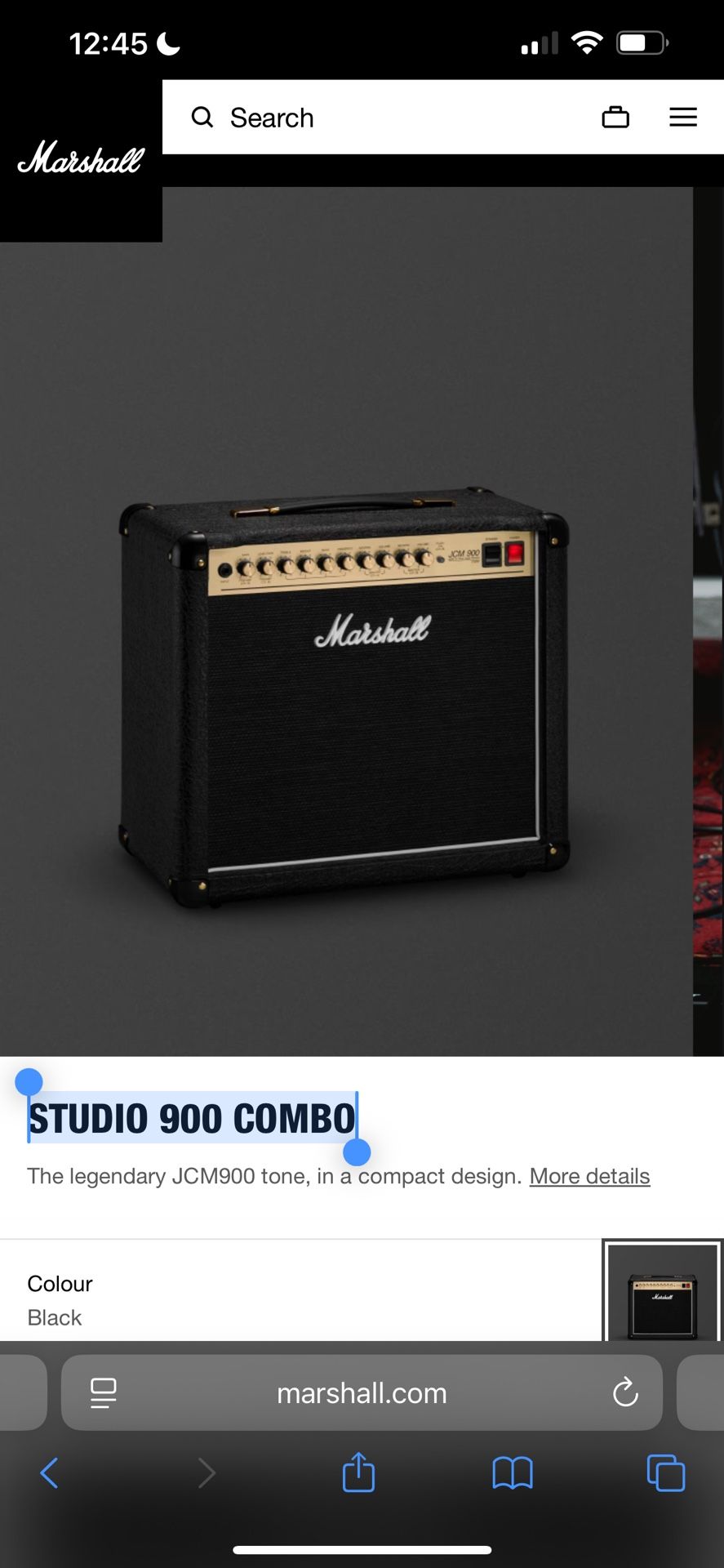 Marshall Amp STUDIO 900 COMBO