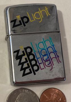 Vintage Metal Zippo Lighter, Zip Light, Nice Design, Zippo, Made in USA, Cigarettes, More, Free Shipping in the U.S.  Here are some fun pictures and a