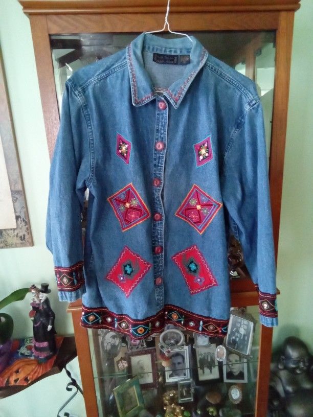 Life Style Denim Jacket Size XL
