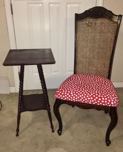 Beautiful Antique chair and side table