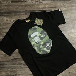 Bape green camo mens T-shirt