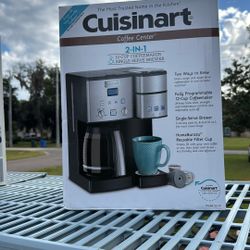 Cuisinart 2-in-1 Coffee Center K Cup AND 12 Cup Coffeemaker Discontinued HTF