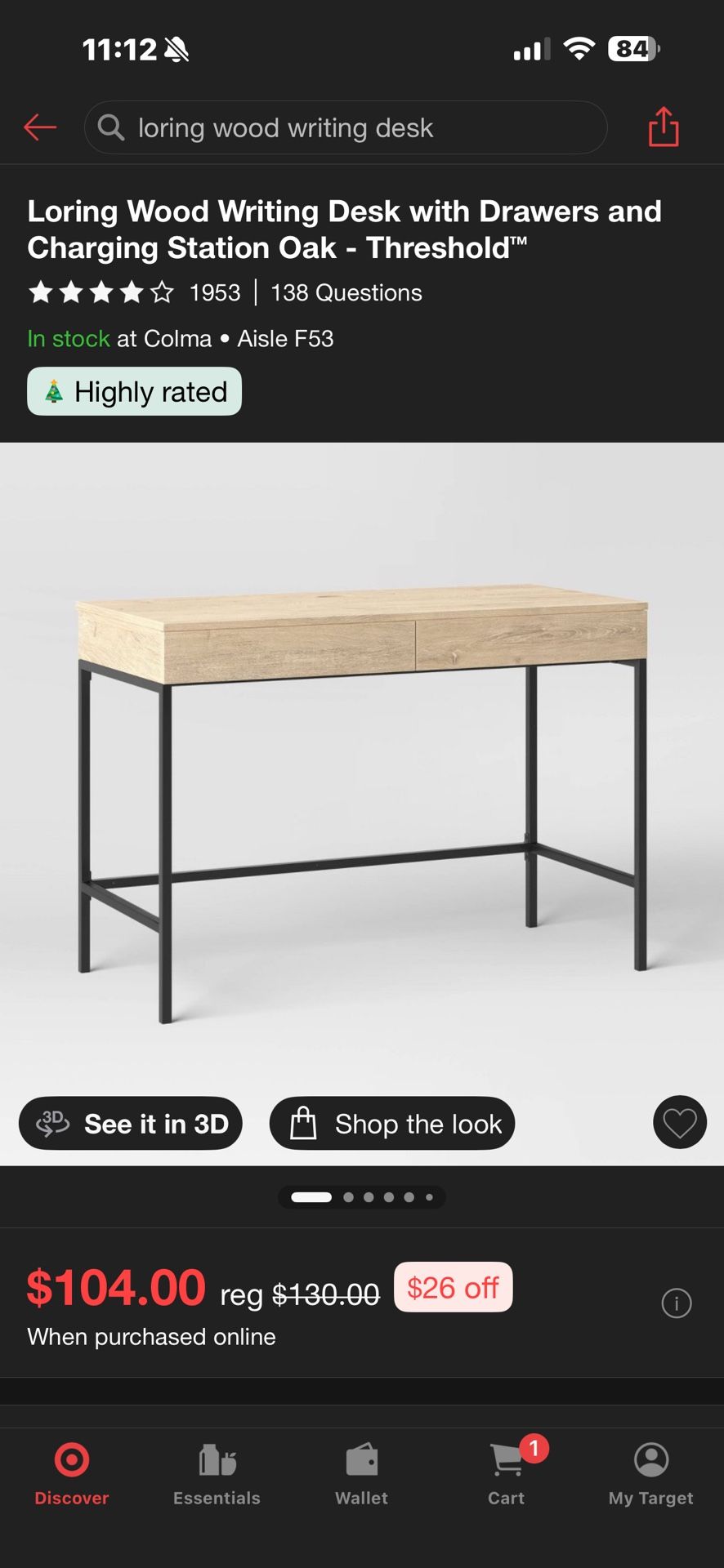 Powered Computer Desk