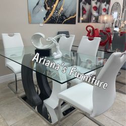 New Dining Table Set 63x35