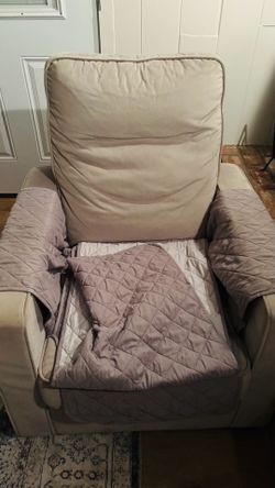 Grey rocking chair