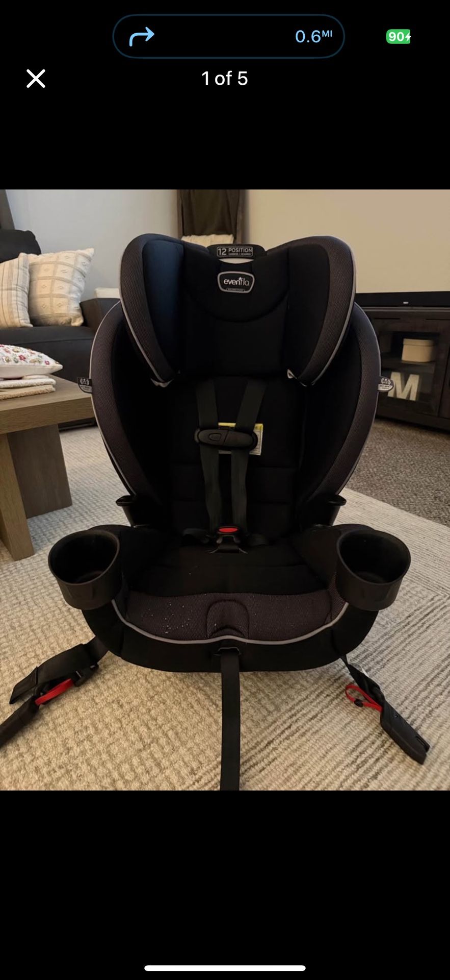 Evenflo 12 position car seat