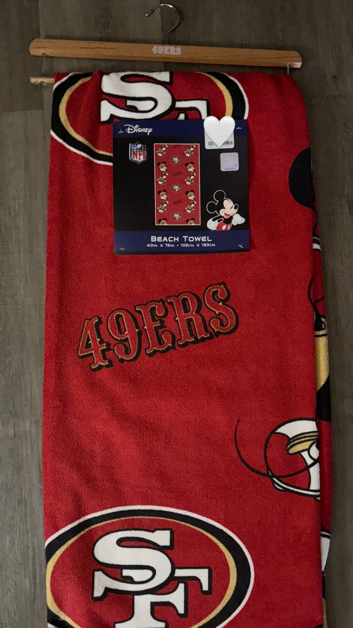 Mickey Mouse 49ers New Towel