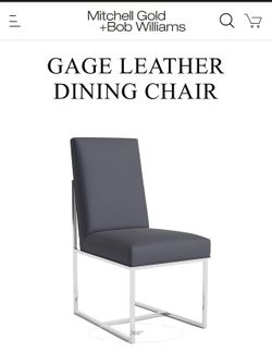 8 For 200$! Mitchell Gold + Bob Williams 8 Dining Chairs Set