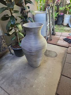 Large wicker vase