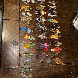 Gi Joes 80s Lot Of 25 Great Shape With Dreadlocks 