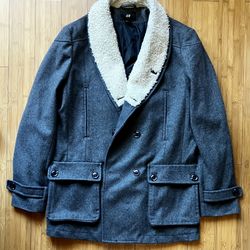 H&M Men’s Sherpa Collar Coat