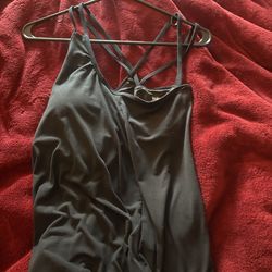 Black Baleaf Tanktop with built in Bra - L