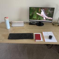 Large Modern Work Desk / Office Desk with Wheels