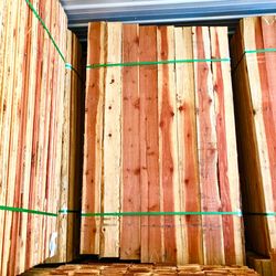 Redwood 1x6x6 fence pickets