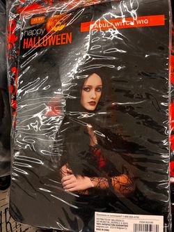Long Black Halloween Wig