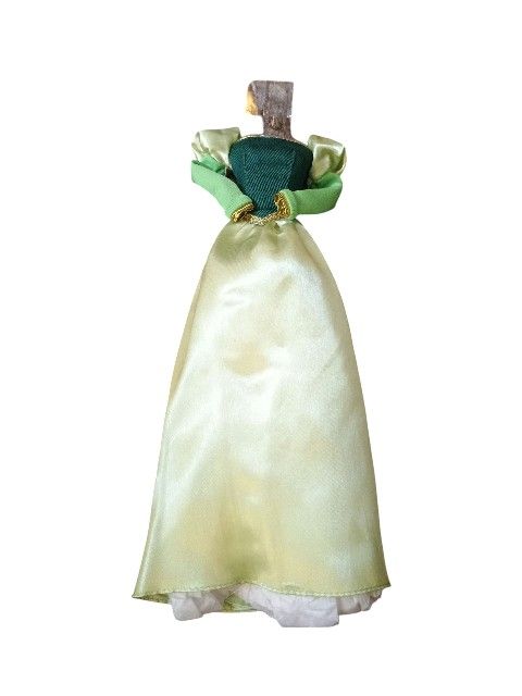 Disney Store Belle Doll Beauty and the Beast Green Only Dress Gown Outfit Fashion 9in