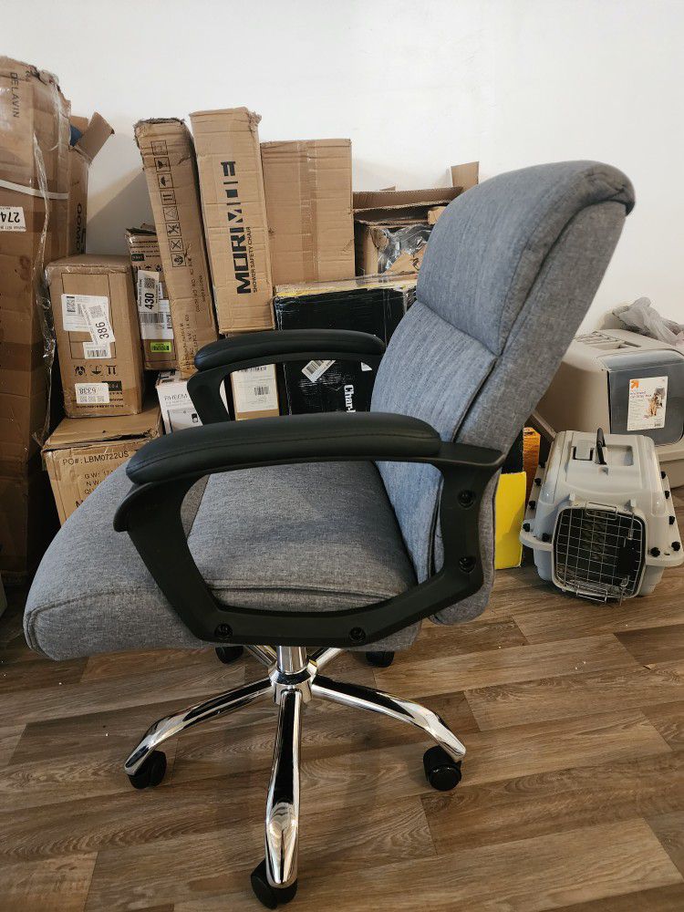 Gray Fabric Office Chair 