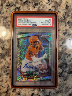 Rome Odunze 2025 Prizm Auto /25 PSA