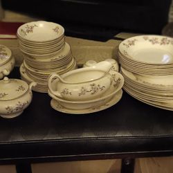 Vintage Eggshell China Set 50pc