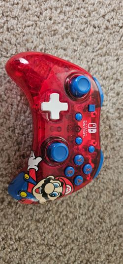 Nintendo Switch Pro Controller Mario Edition Wireless Red Transparent