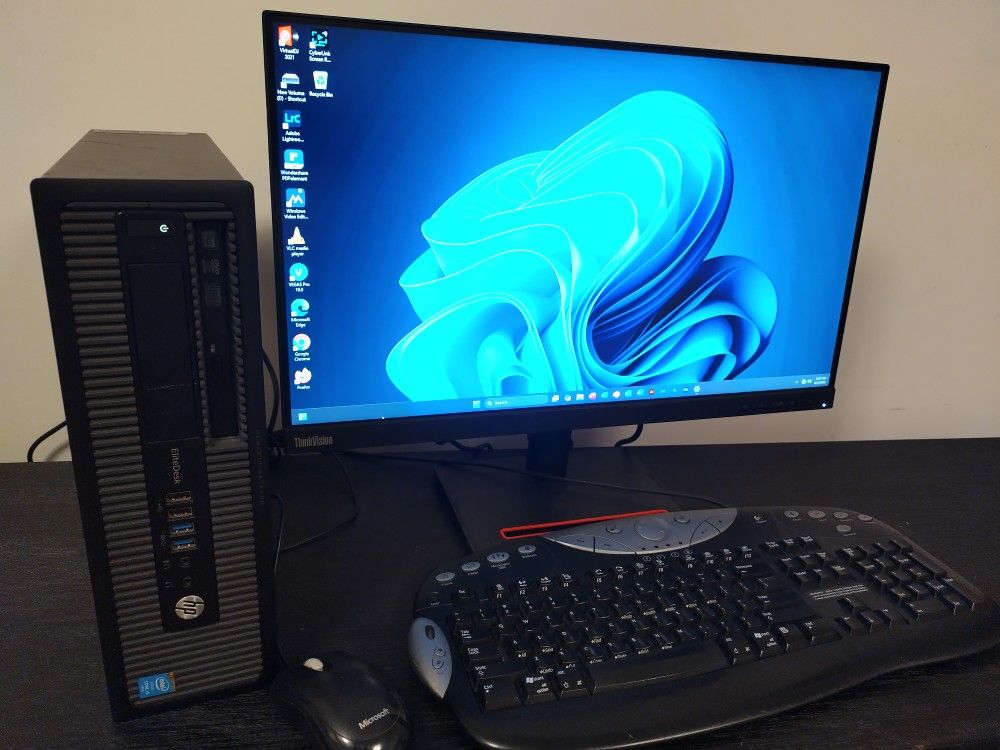 Complete System $200 - Widescreen, Desktop + Keyboard And Mouse - Windows 11 Pro