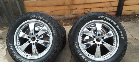 Truck rims and tires
