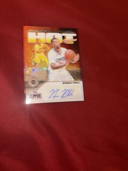 Norman Powell clippers autograph card