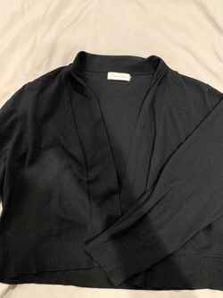 Calvin Klein Black Open-Front Cardigan
